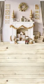 Beige Fireplace