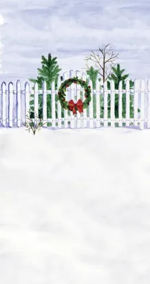 Christmas fence